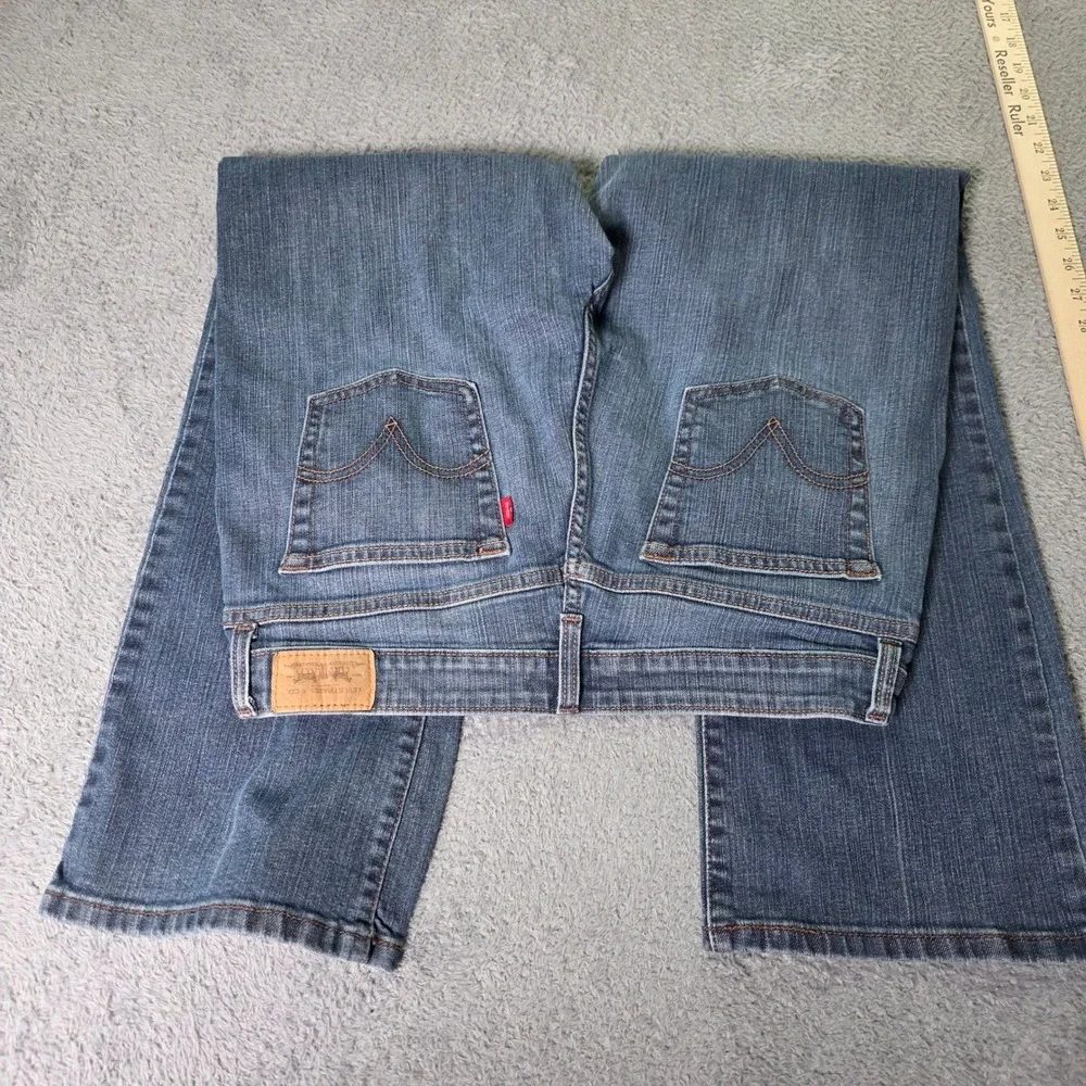 Levi's Womens 12 Medium 515 Bootcut Jeans Blue Medium Wash Stretch Denim